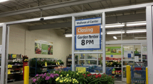 a sign in a store